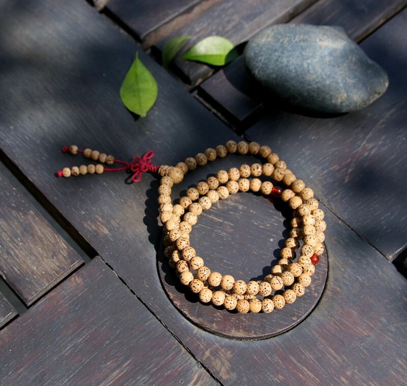 Lotus Seed Mala 108 Beads 4mm