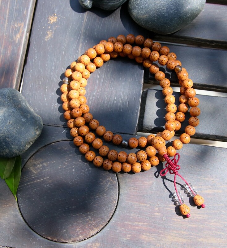 Lotus Seed Mala 108 Beads 6mm