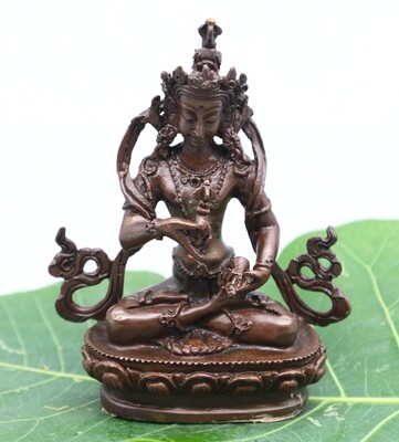 Small Oxidized Copper Vajrasattva Dorje Sempa Statue
