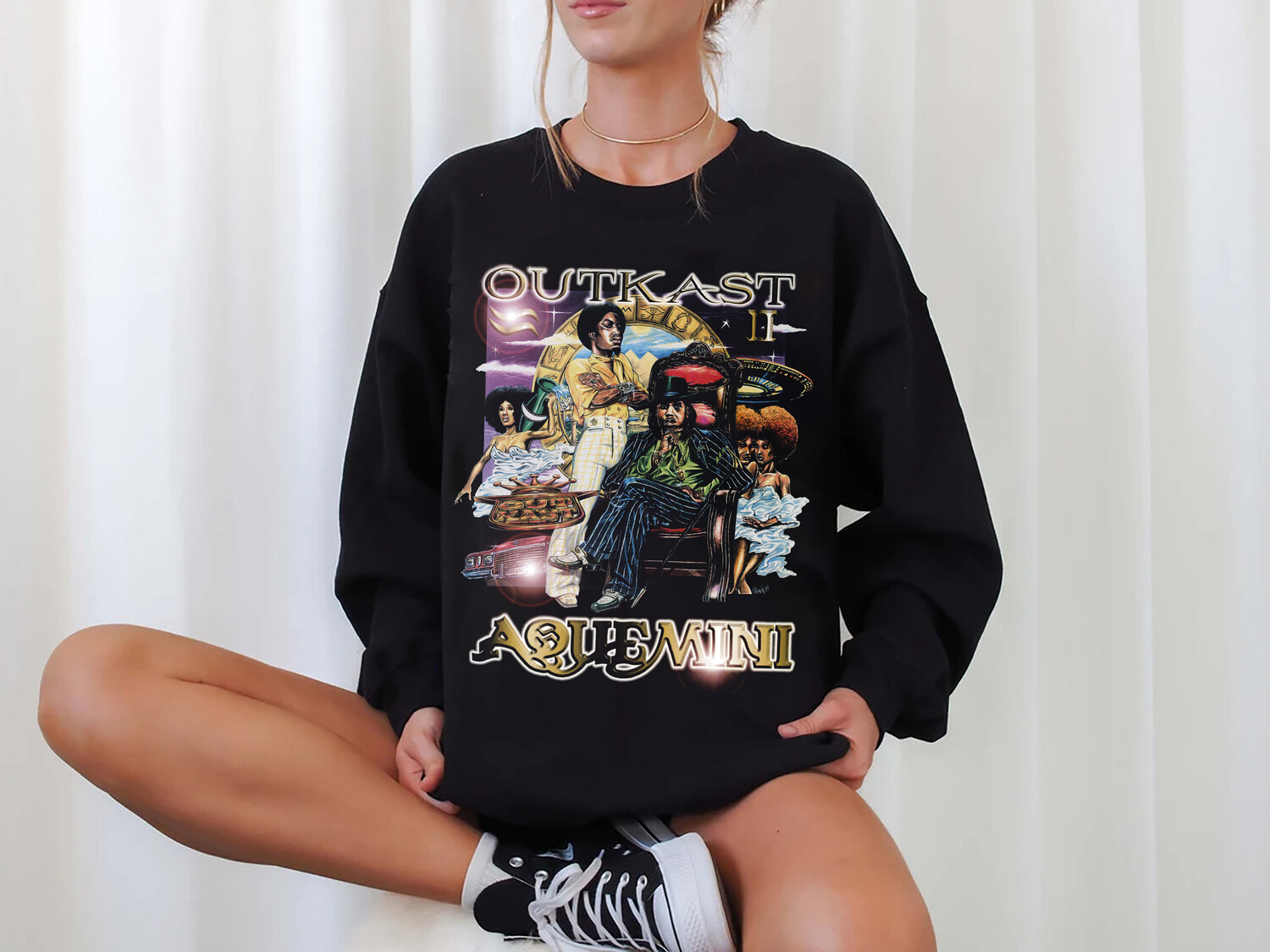 OutKast Aquemini Album T-Shirt,OutKast Fans Shirt,OutKast Vintage Shirt, OutKast Lovers Shirt Hoodie Sweatshirt Long Sleeve Vneck