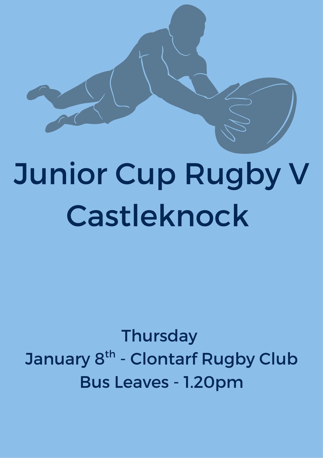 Junior Cup Rugby v Castleknock 2026