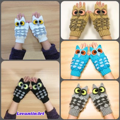 BUFNITE - Manusi fara degete pentru adulti, crosetate. Manusi inedite handmade. Manusi dama lucrate manual in 5 variante de culori. La comanda