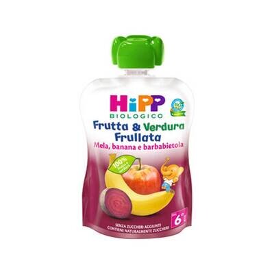 Hipp Frutta e Verdura Frullata Mela Banana e Barbabietola Confezione da 90g