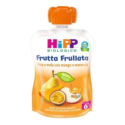 Hipp Frutta Frullata Pera e Mela con Mango e Maracuja Confezione da 90g