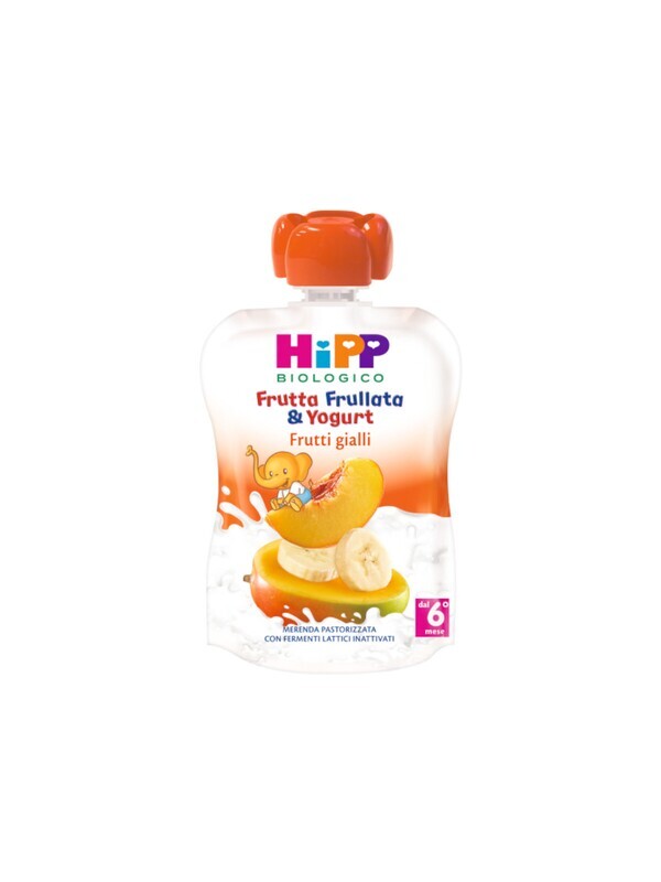 Hipp Frutta Frullata Frutti Gialli e Yogurt Confezione da 90g