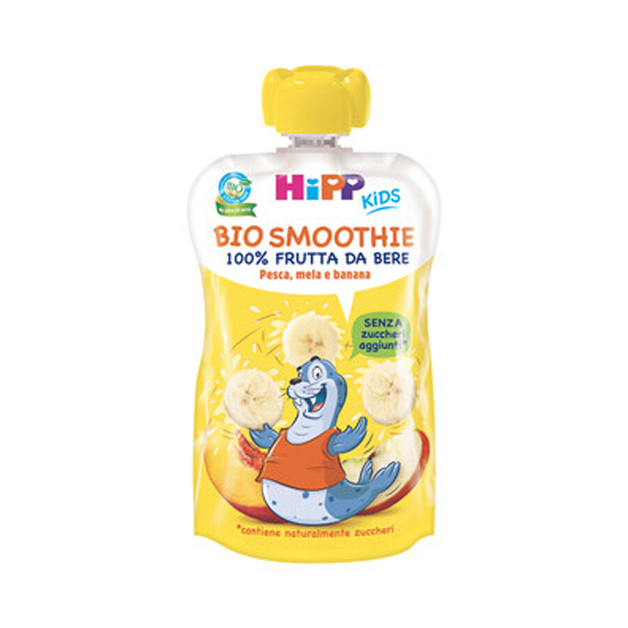Hipp Bio Smoothies Frutta Frullata Pesca Mela e Banana 120ml