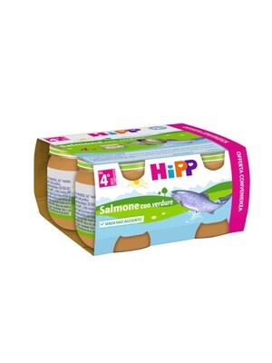 Hipp Omogeneizzato di Pesce Salmone con Verdure 4x80g