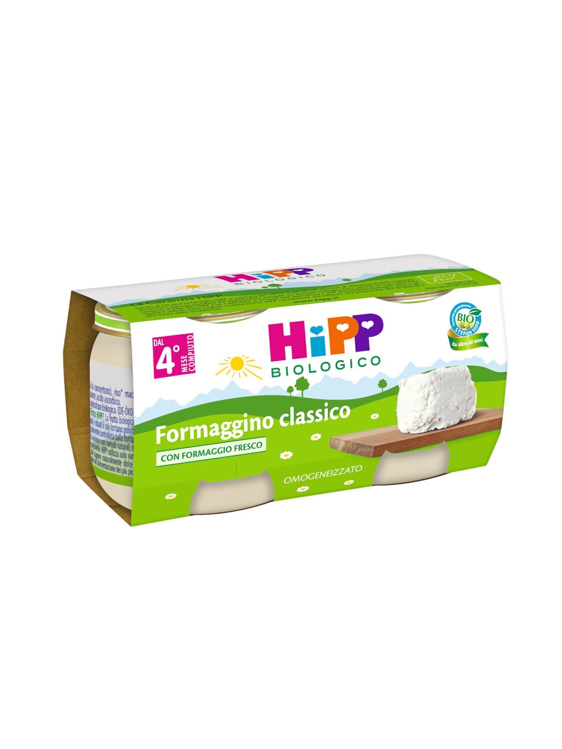 Hipp Omogeneizzato di Formaggino classico 2x80g