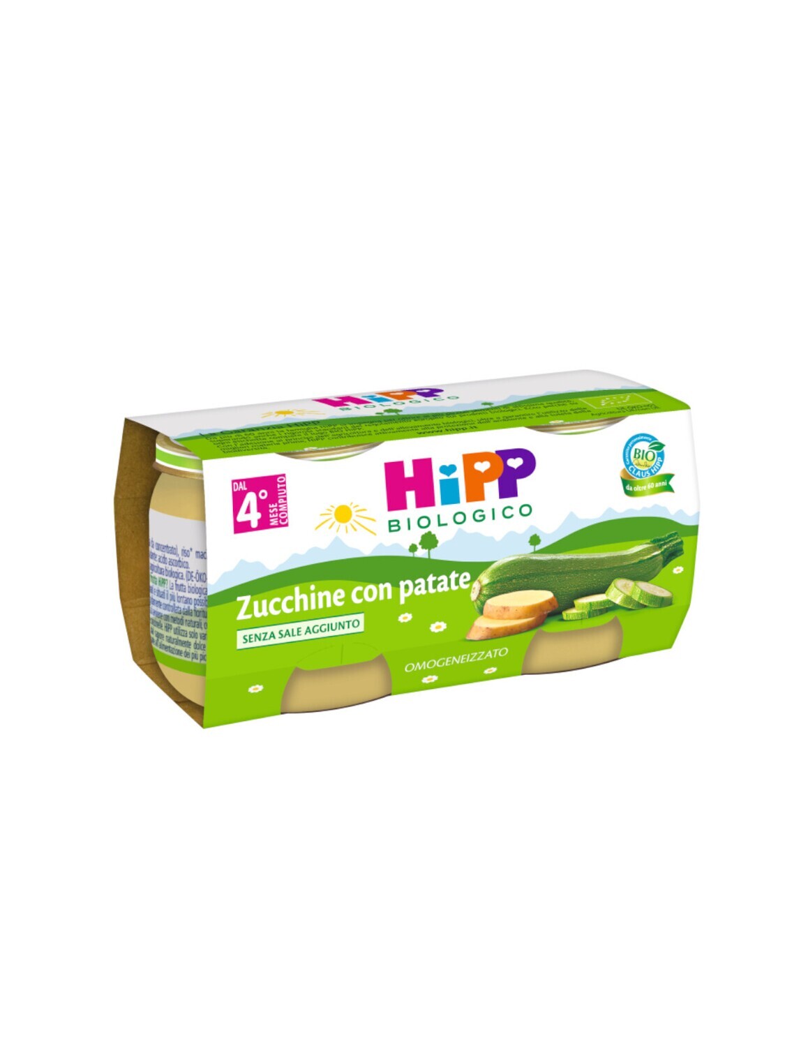 Hipp Omogeneizzato di Verdure Zucchine con Patate 2x80g