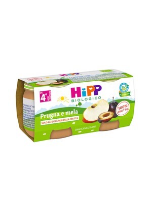 Hipp Omogeneizzato di Frutta Prugna e Mela 2x80g