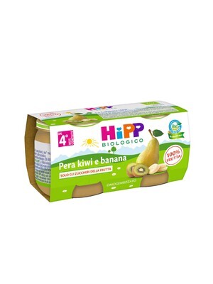 Hipp Omogeneizzato di Frutta Pera Kiwi e Banana 2x80g