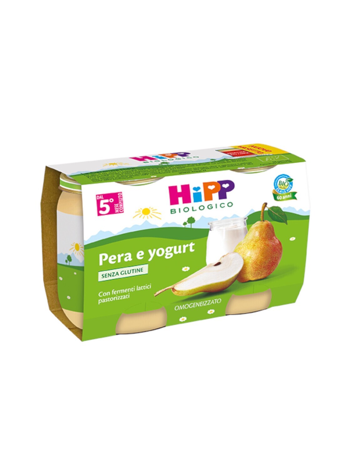 Hipp Merenda di Frutta Pera e Yogurt 2x125g