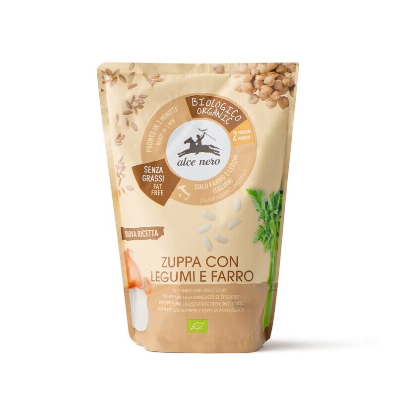 Alce Nero Zuppa con Legumi e Farro 500g