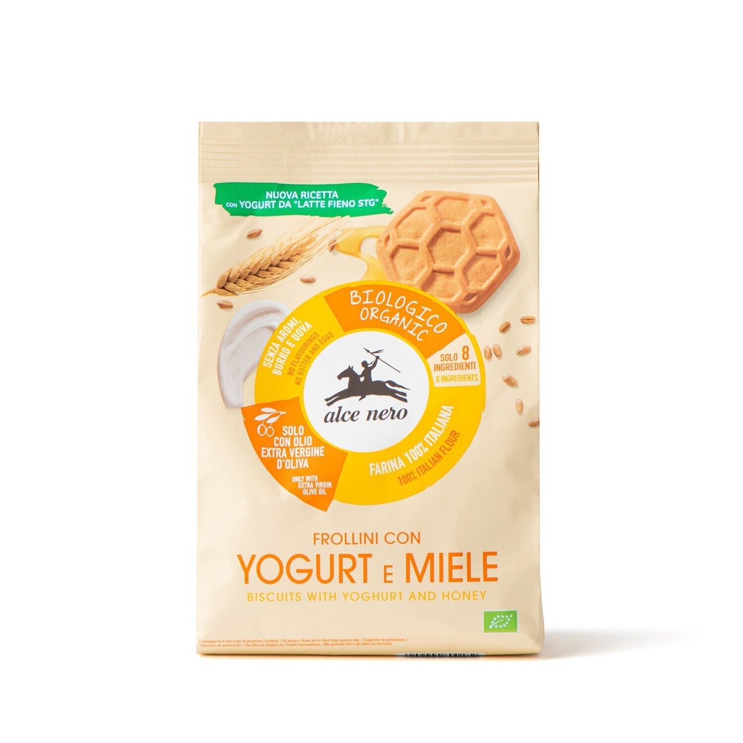 Alce Nero Frollini con Yogurt e Miele 350g