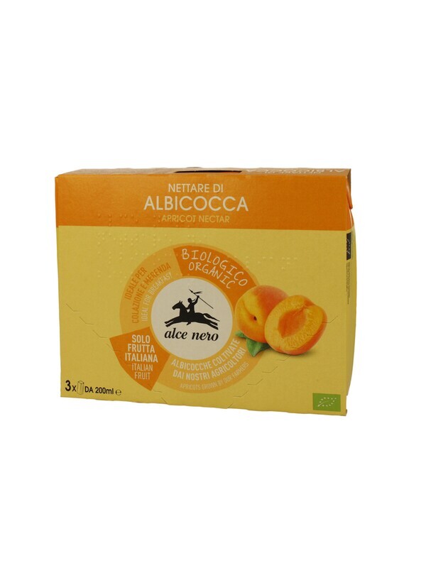 Alce Nero Bevande di Nettare Albicocca 3x200ml