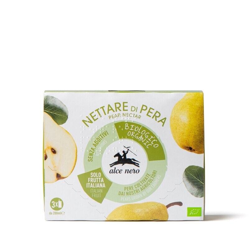 Alce Nero Bevande di Nettare Pera 3x200ml