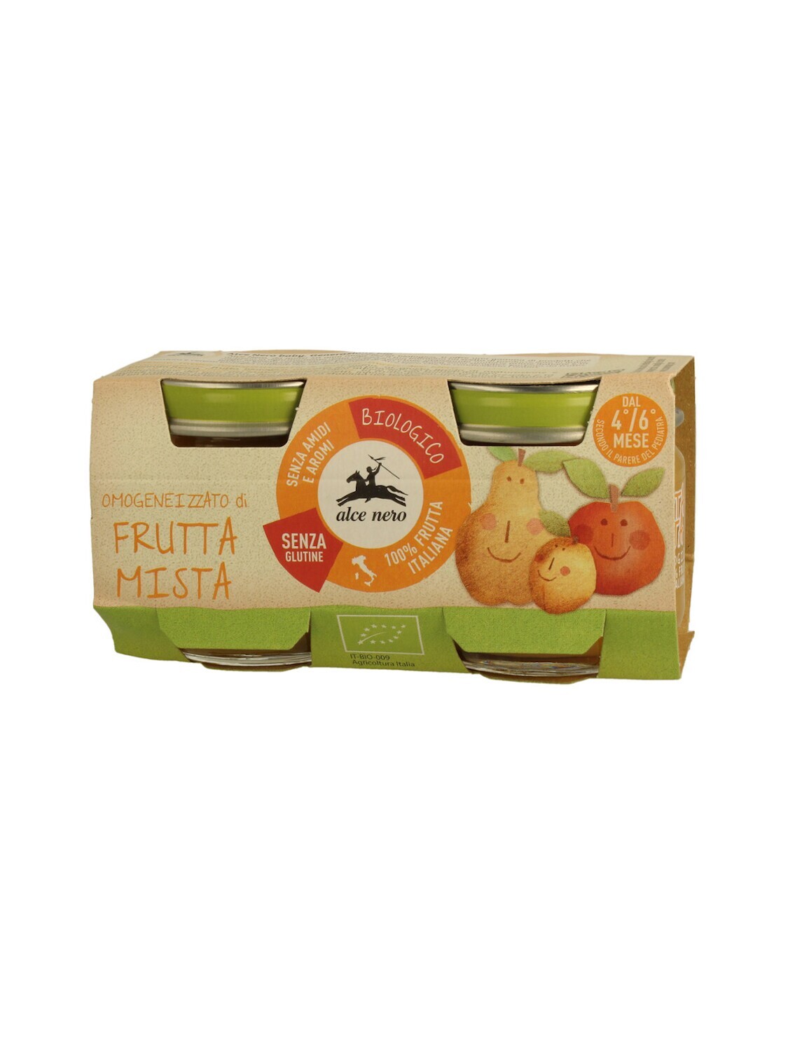 Alce Nero Omogeneizzato di Frutta Mista 2x80g