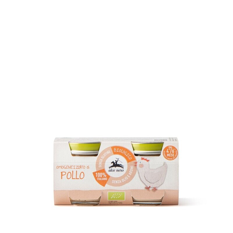 Alce Nero Omogeneizzato di Carne di Pollo 2x80g