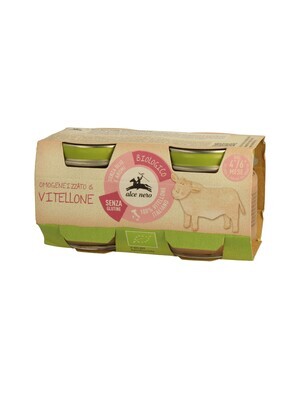 Alce Nero Omogeneizzato di Carne di Vitellone 2x80g