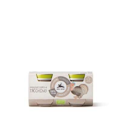 Alce Nero Omogeneizzato di Carne di Tacchino 2x80g