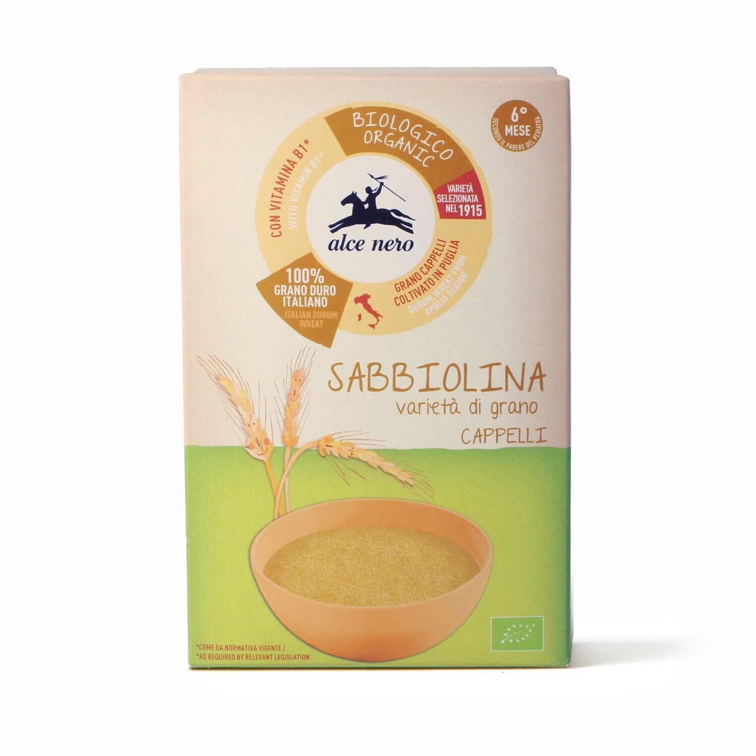 Alce Nero Pastine Sabbiolina di Grano Duro Cappelli 320g