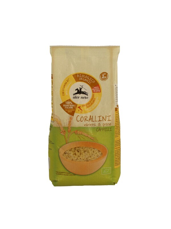 Alce Nero Pastine Corallini di Grano Duro Cappelli 500g