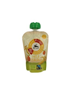 Alce Nero Puree di Frutta Mela e Banana 100g