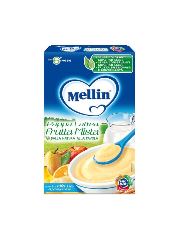Mellin Pappa Lattea Frutta Mista 250g