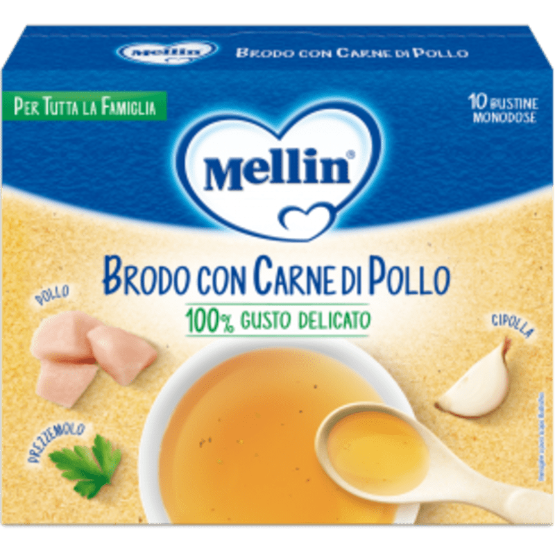 Mellin Brodo di Pollo 10x5g