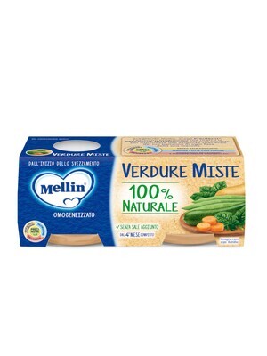 Mellin Omogeneizzato di Verdure Miste 2x80g