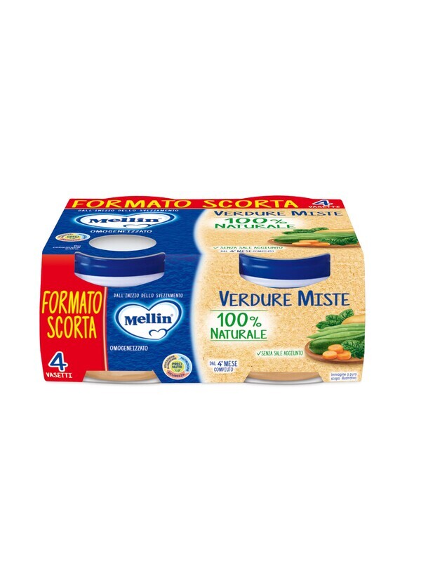 Mellin Omogeneizzato di Verdure Miste 4x80g