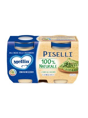 Mellin Omogeneizzato di Verdure Piselli 2x125g