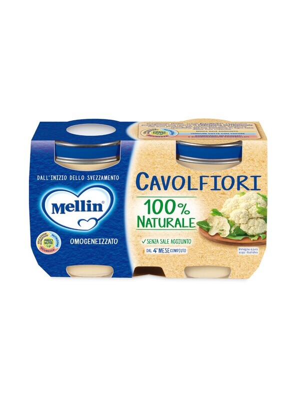 Mellin Omogeneizzato di Verdure Cavolfiori 2x125g