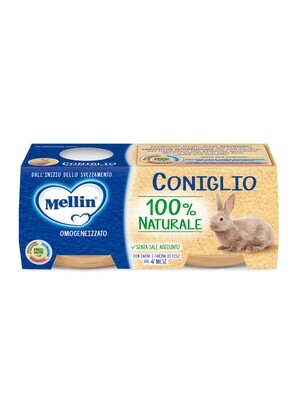 Mellin Omogeneizzato di Carne Coniglio 2x120g