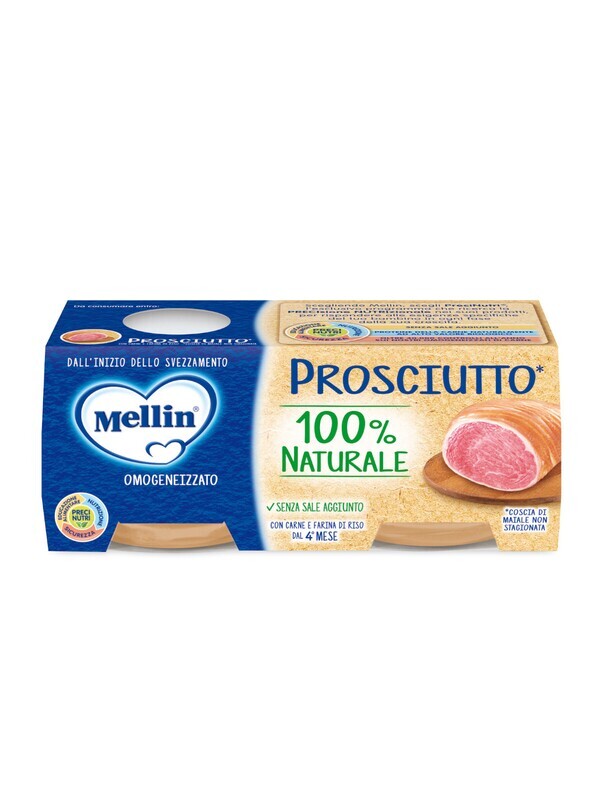 Mellin Omogeneizzato di Carne Prosciutto 2x80g