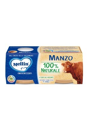 Mellin Omogeneizzato di Carne Manzo 2x120g