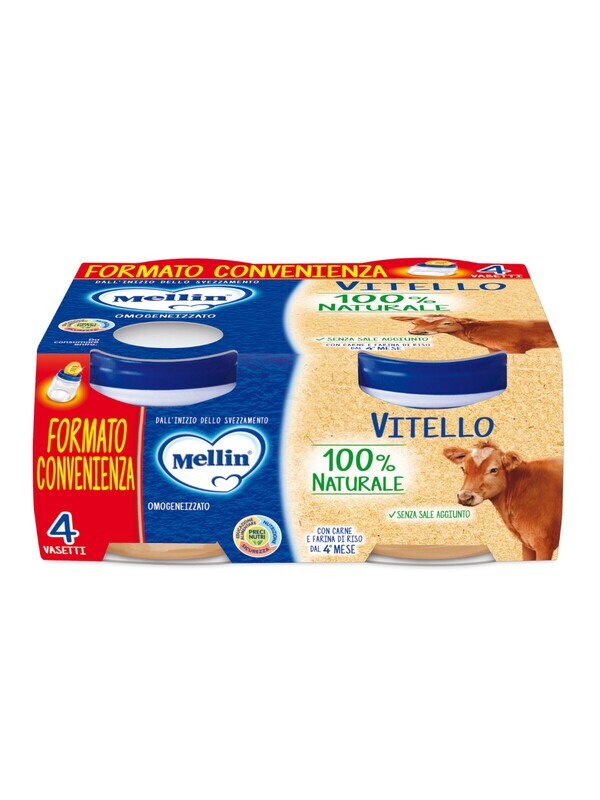 Mellin Omogeneizzato di Carne Vitello 4x80g