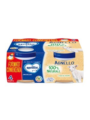 Mellin Omogeneizzato di Carne Agnello 4x80g