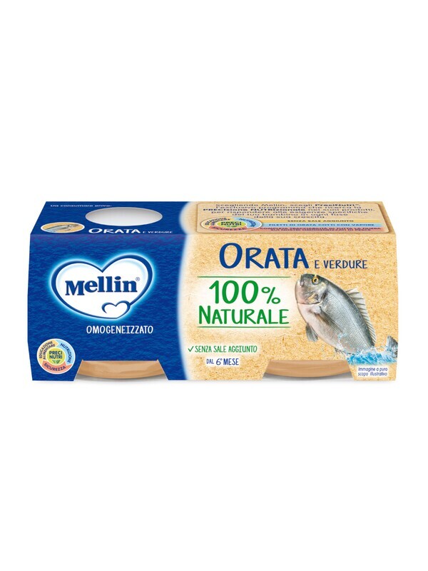 Mellin Omogeneizzato di Pesce Orata 2x80g