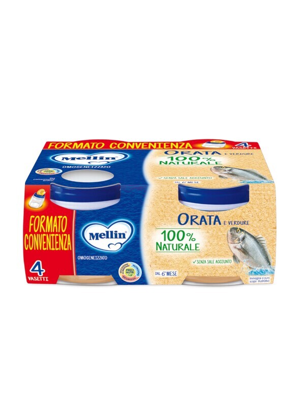 Mellin Omogeneizzato di Pesce Orata 4x80g
