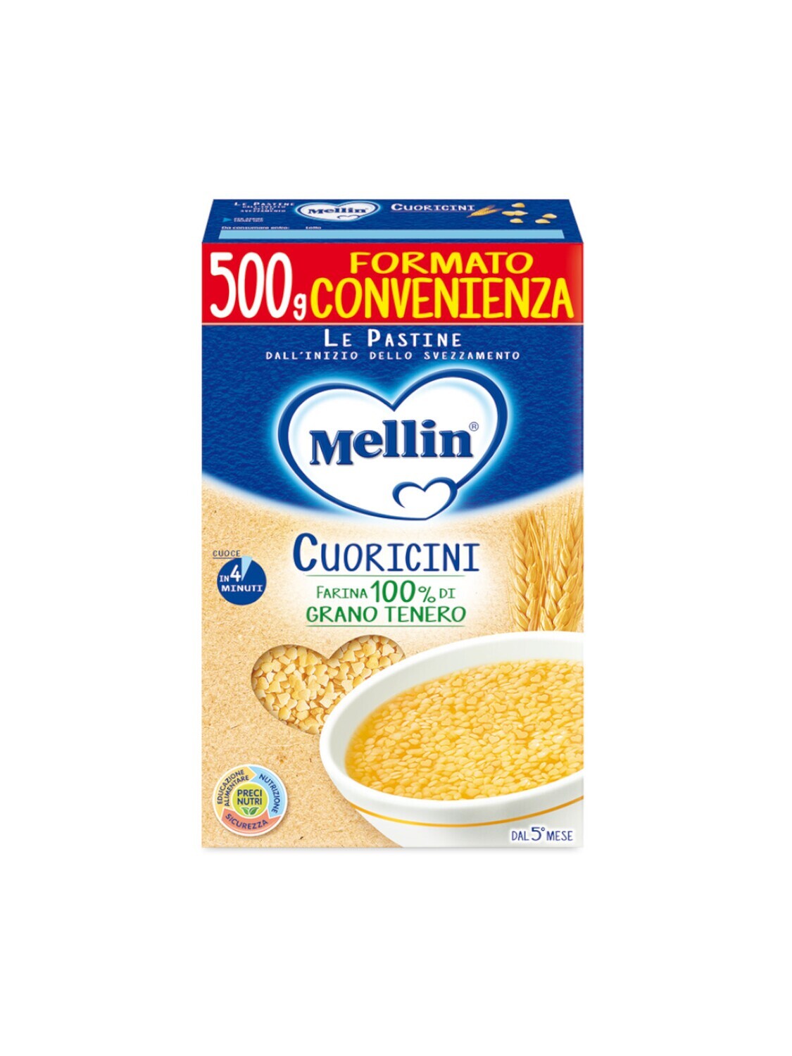Mellin Pastina Cuoricini 500g