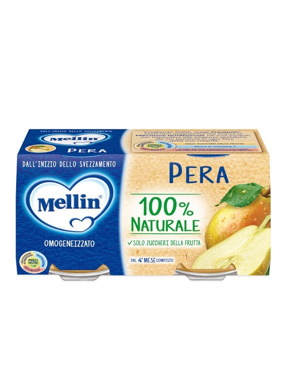 Mellin Omogeneizzato di Frutta Pera 2x100g