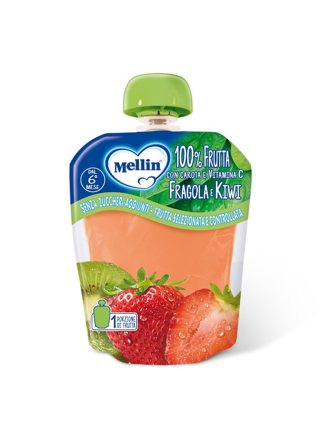 Mellin Pouches Fragola Kiwi 90g