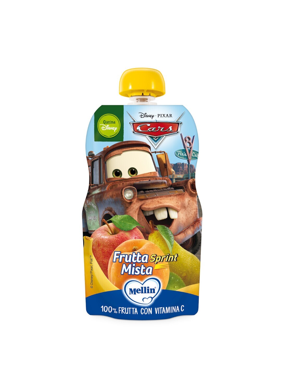 Mellin Pouches Cars Frutta Mista 110g