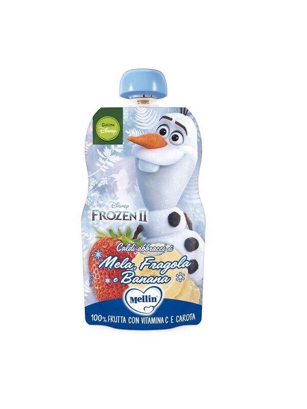 Mellin Pouches Frozen Mela Fragola Banana 110g