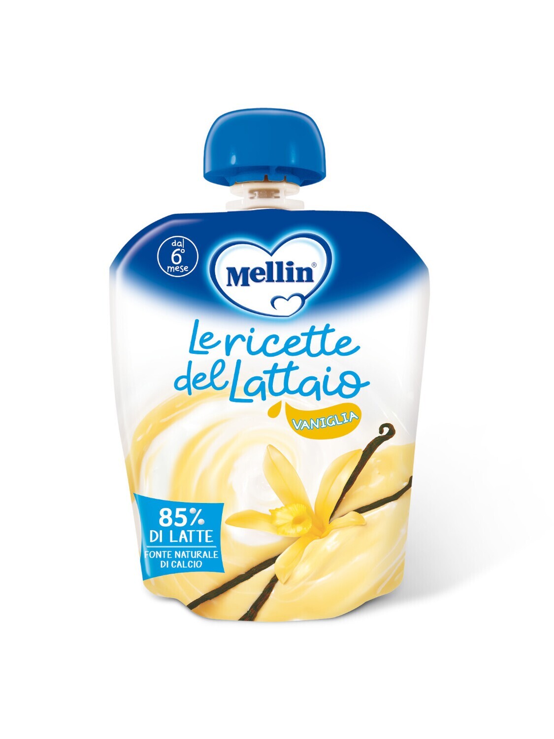 Mellin Pouches Latte con Vaniglia 85g