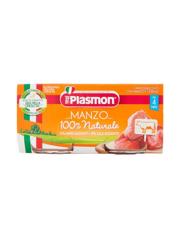 Plasmon Omogeneizzato di Carne Manzo 2x80g