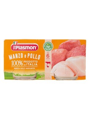 Plasmon Omogeneizzato di Carne Manzo Pollo 2x80g