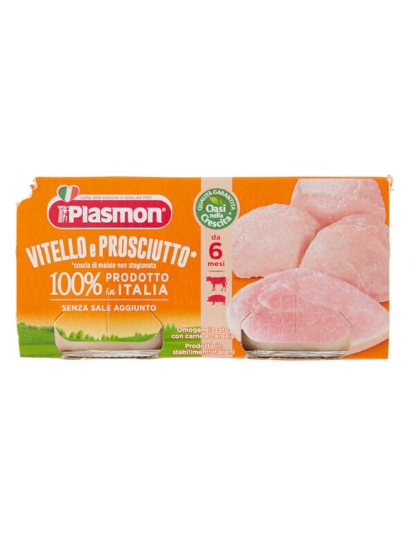 Plasmon Omogeneizzato di Carne Vitello Prosciutto 2x80g