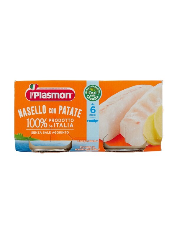 Plasmon Omogeneizzato di Pesce Nasello con Patate 2x80g